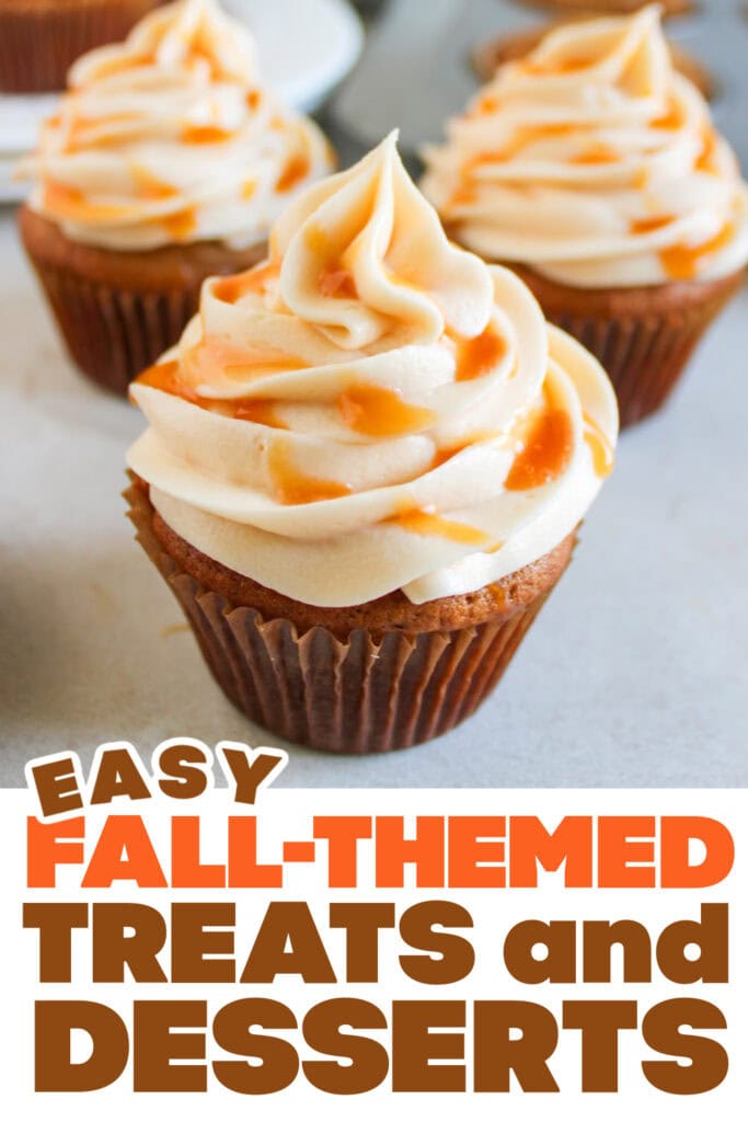 Fall Treats and Desserts-Apple Spice Cupcakes