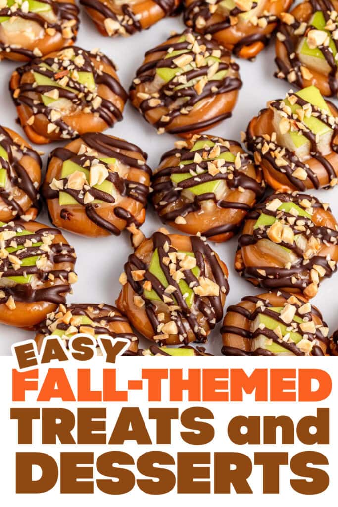 Fall Treats and Desserts-Caramel Apple Pretzel Bites