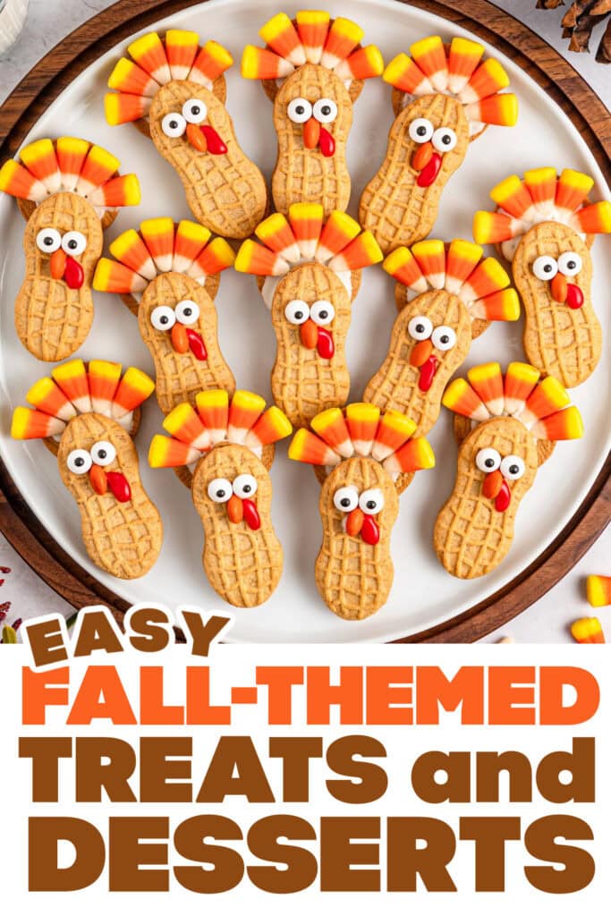 Fall Treats and Desserts-Nutter Butter Turkeys