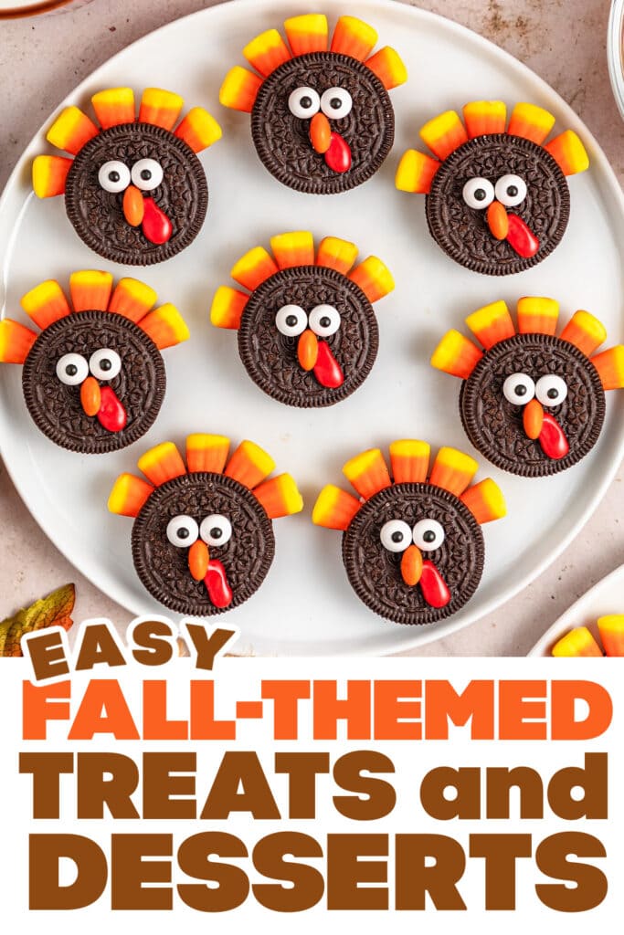 Fall Treats and Desserts-Oreo Turkey Cookies