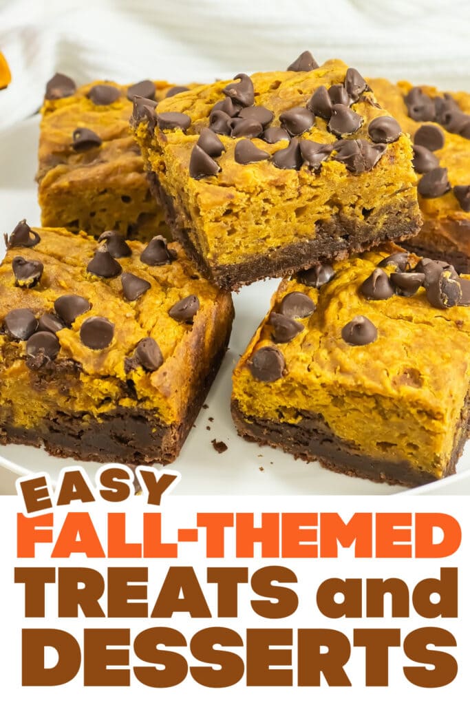 Fall Treats and Desserts-Pumpkin Brownies