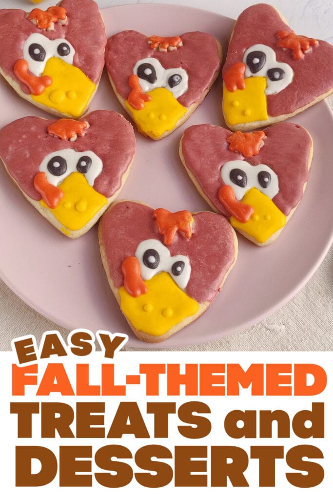 Fall Treats and Desserts-Sugar Cookie Turkeys