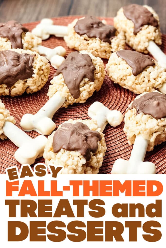 Fall Treats and Desserts-Turkey Leg Rice Krispies