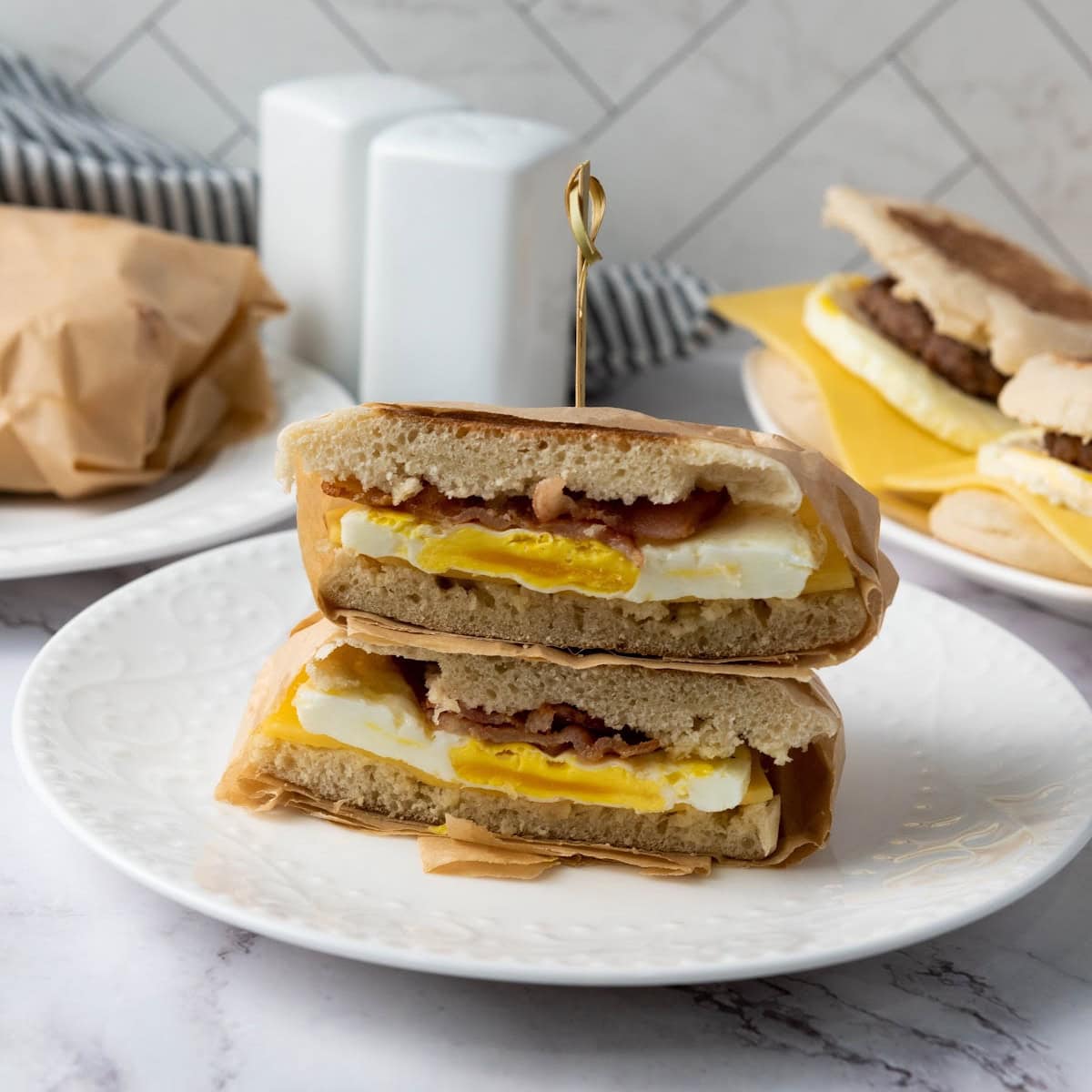 Freezer Breakfast Sandwiches Featured Image