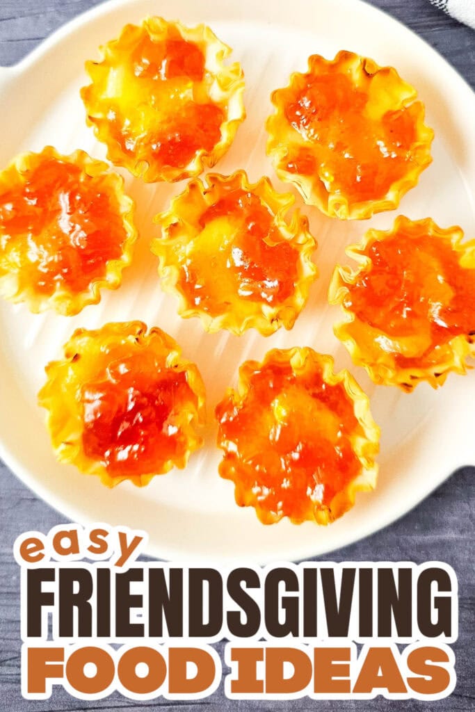 Friendsgiving Food Ideas-Brie Phyllo Tarts
