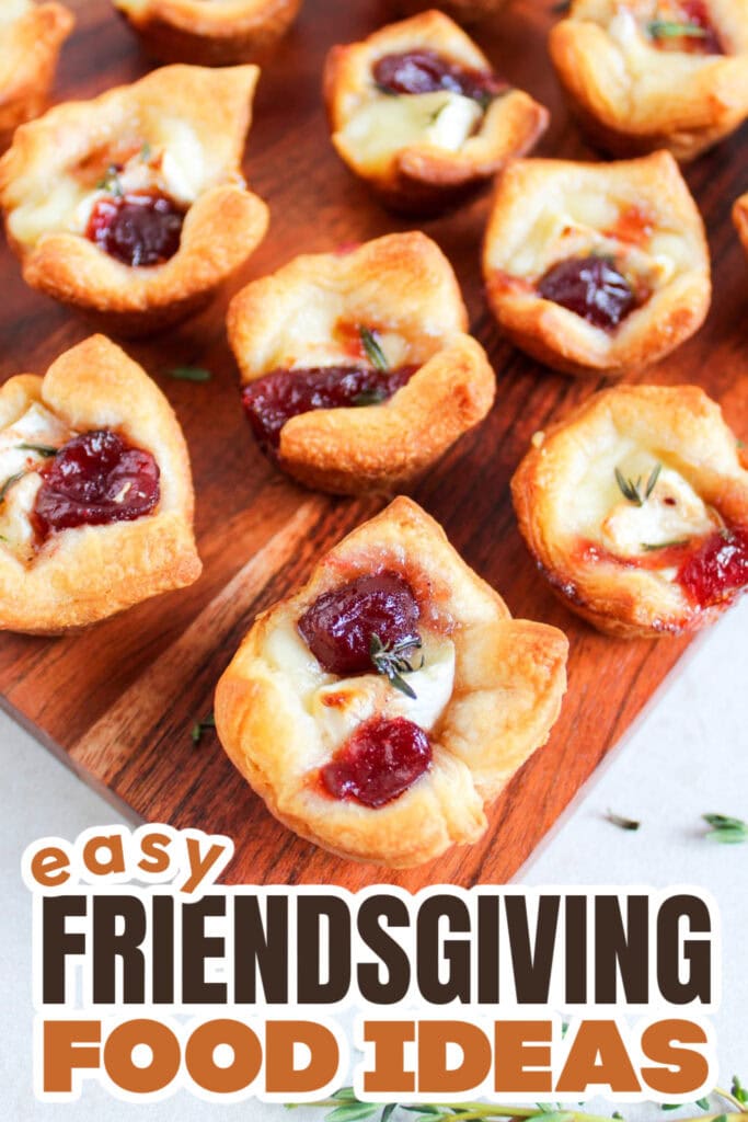 Friendsgiving Food Ideas-Cranberry Brie Bites