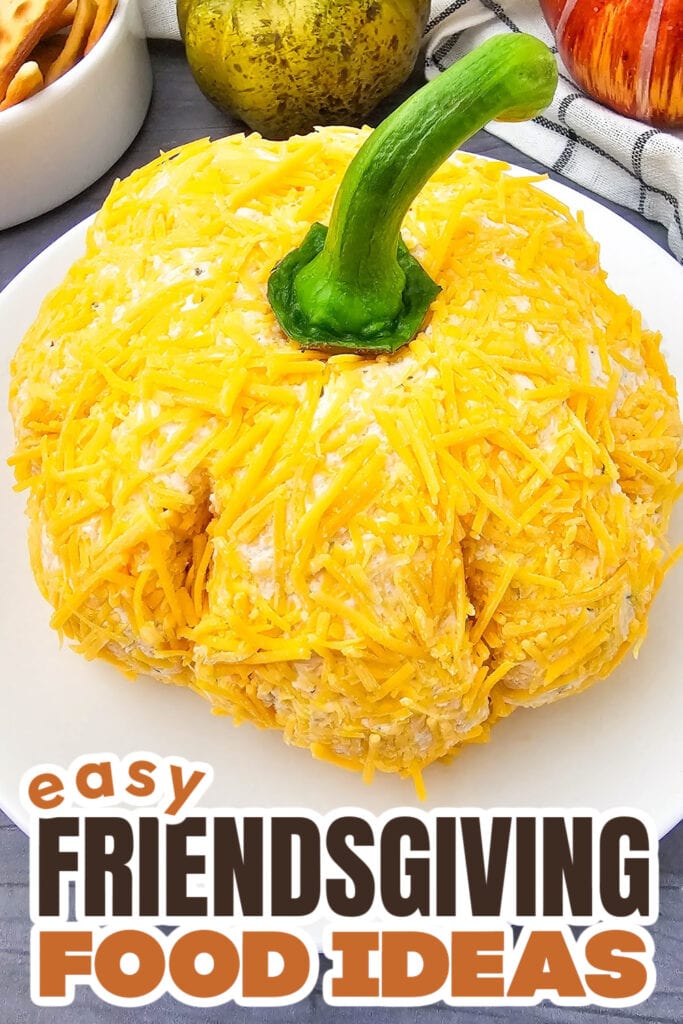 Friendsgiving Food Ideas-Pumpkin Cheeseball Spread