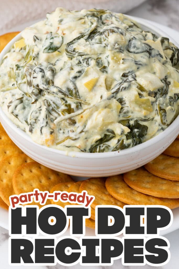 Hot Dip Recipes-Slow Cooker Spinach Artichoke Dip
