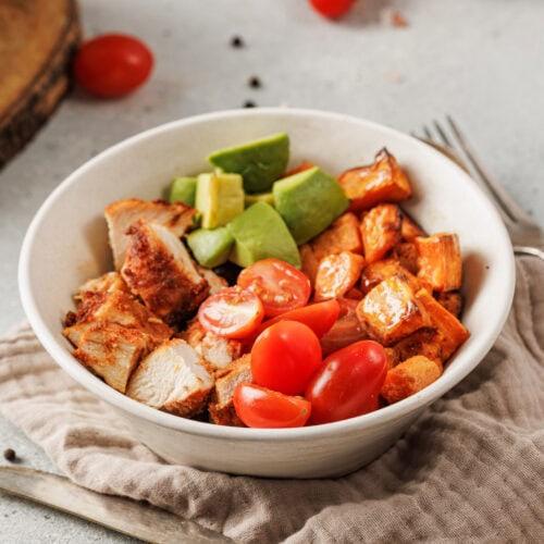 Blackened Chicken and Sweet Potato Bowl