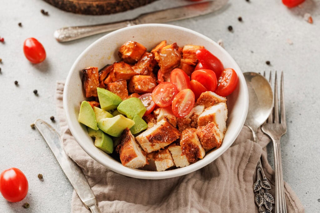 Blackened Chicken and Sweet Potato Bowl