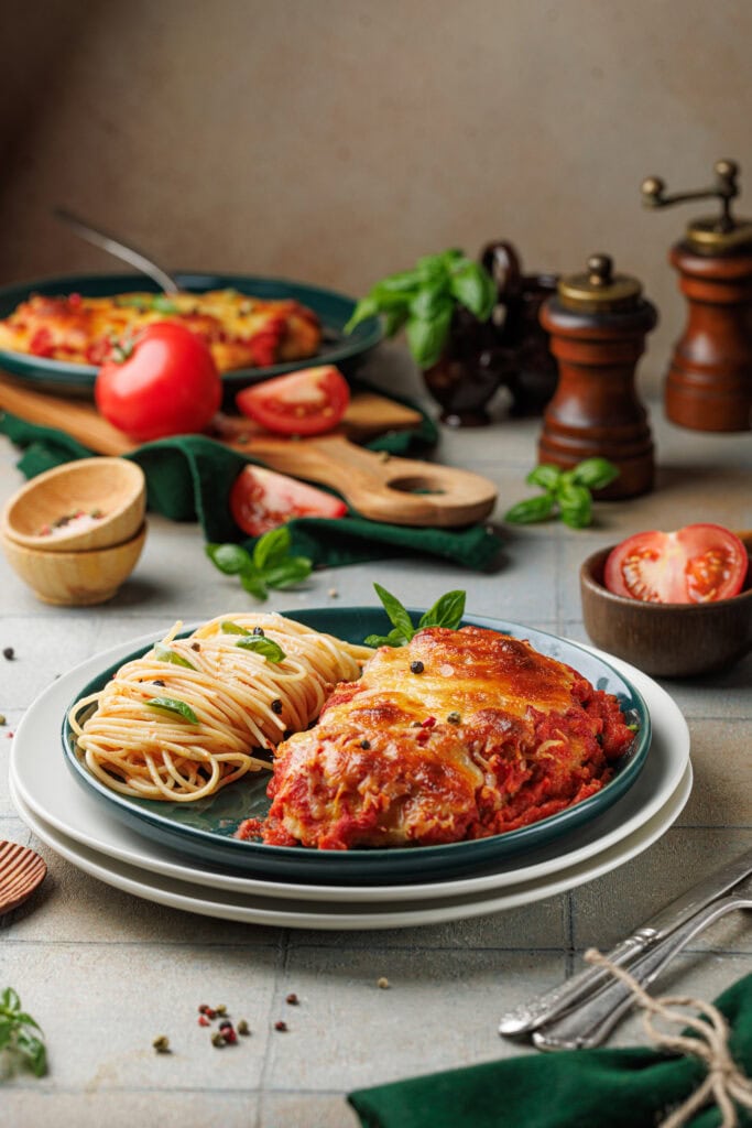 Chicken Parmesan Process Photo