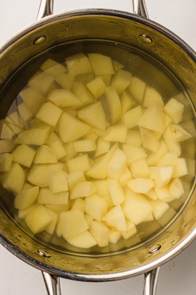 Classic American Potato Salad Process Photo