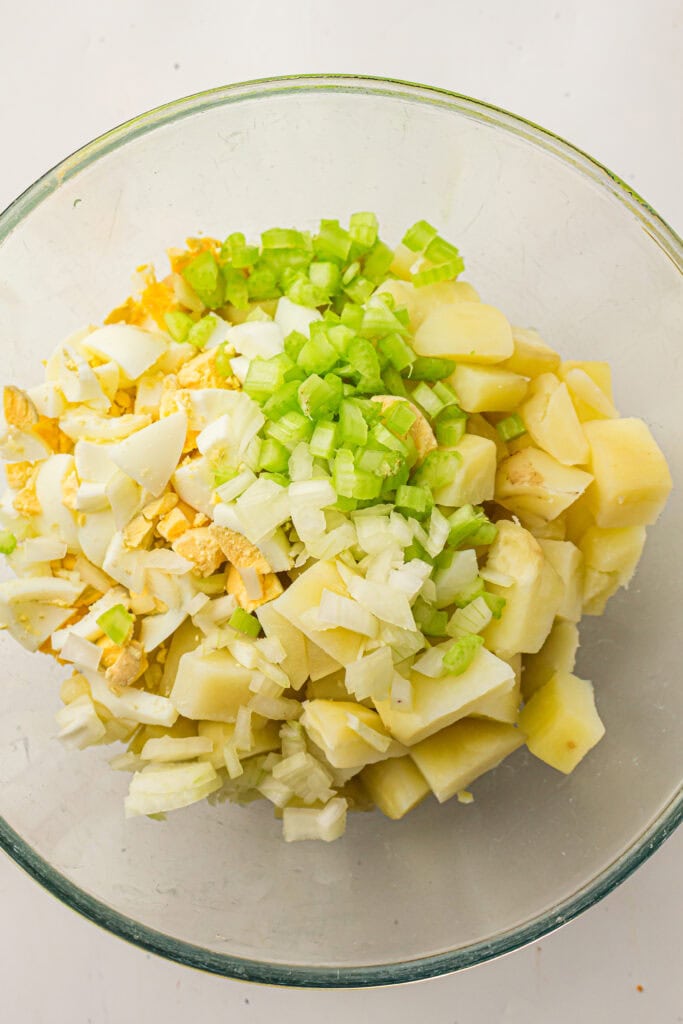 Classic American Potato Salad Process Photo