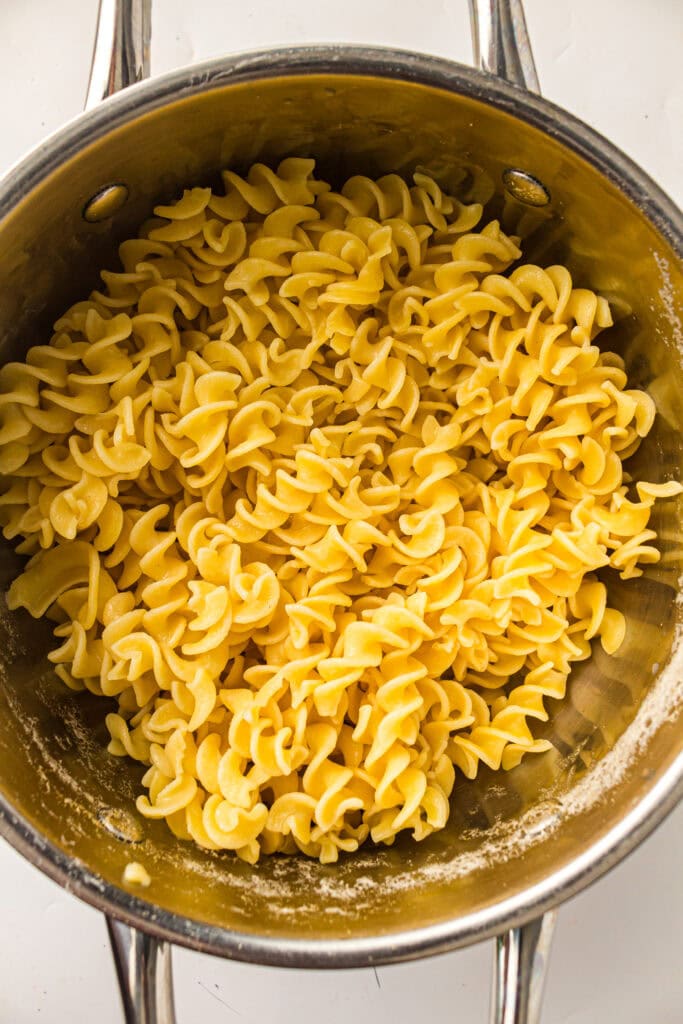 Greek Pasta Salad Process Photo