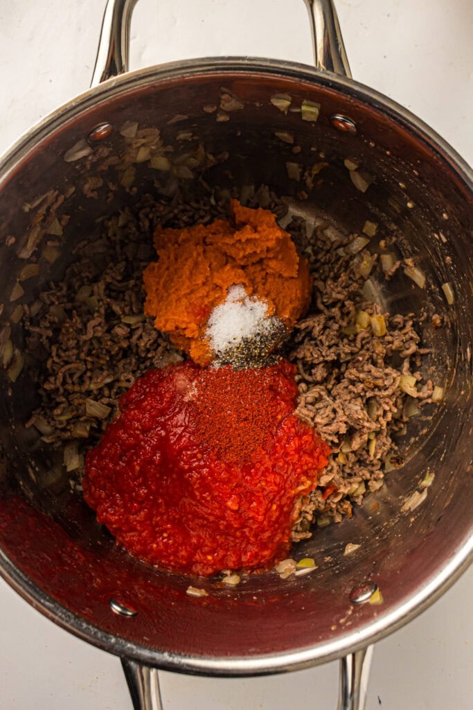 Pumpkin Chili Process Photo