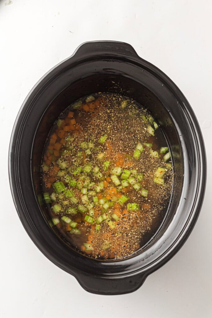 Slow Cooker Italian Wedding Soup Process Photo