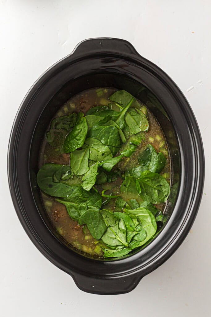 Slow Cooker Italian Wedding Soup Process Photo