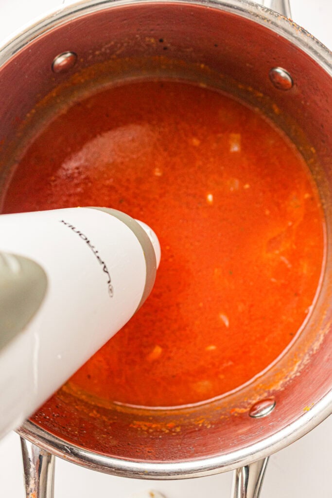 Tomato Soup Process Photo
