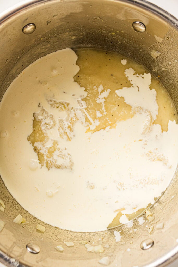 Potato Soup Process Photo