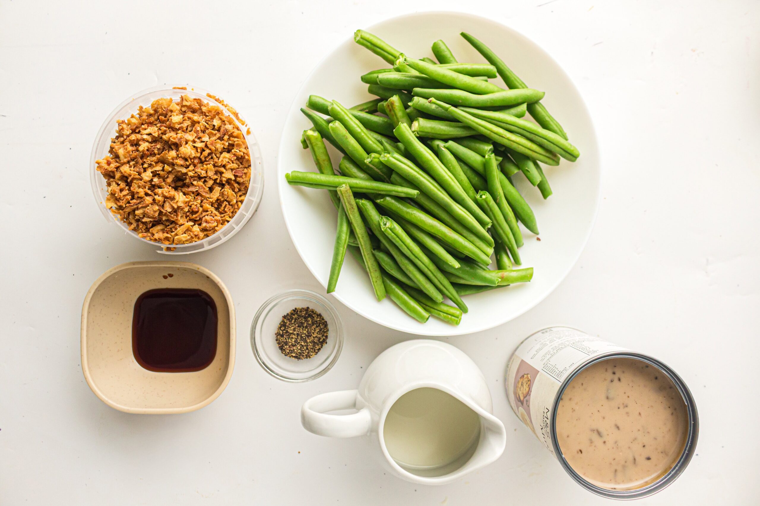 Green Bean Casserole Process Ingredients