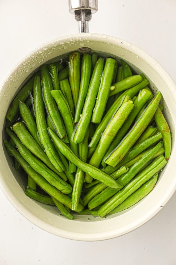 Green Bean Casserole Process Photo
