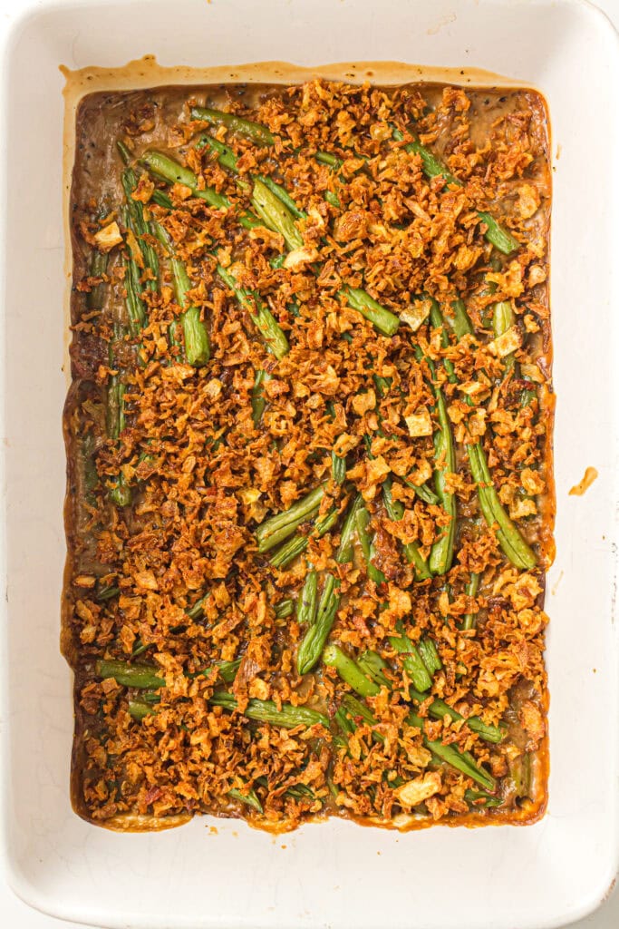 Green Bean Casserole Process Photo