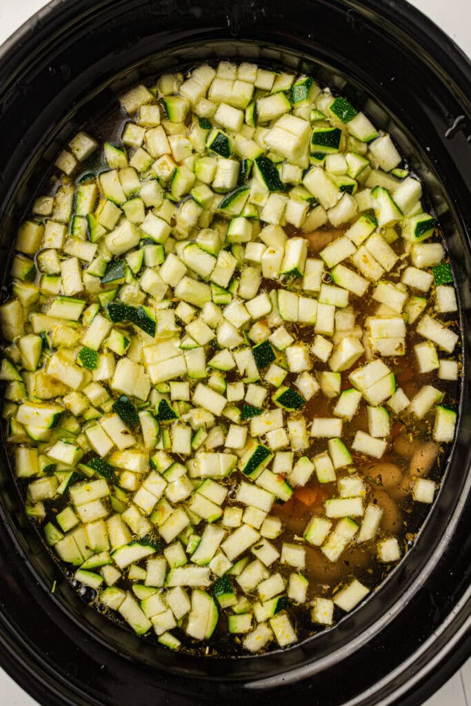 Slow Cooker Minestrone Process Photo