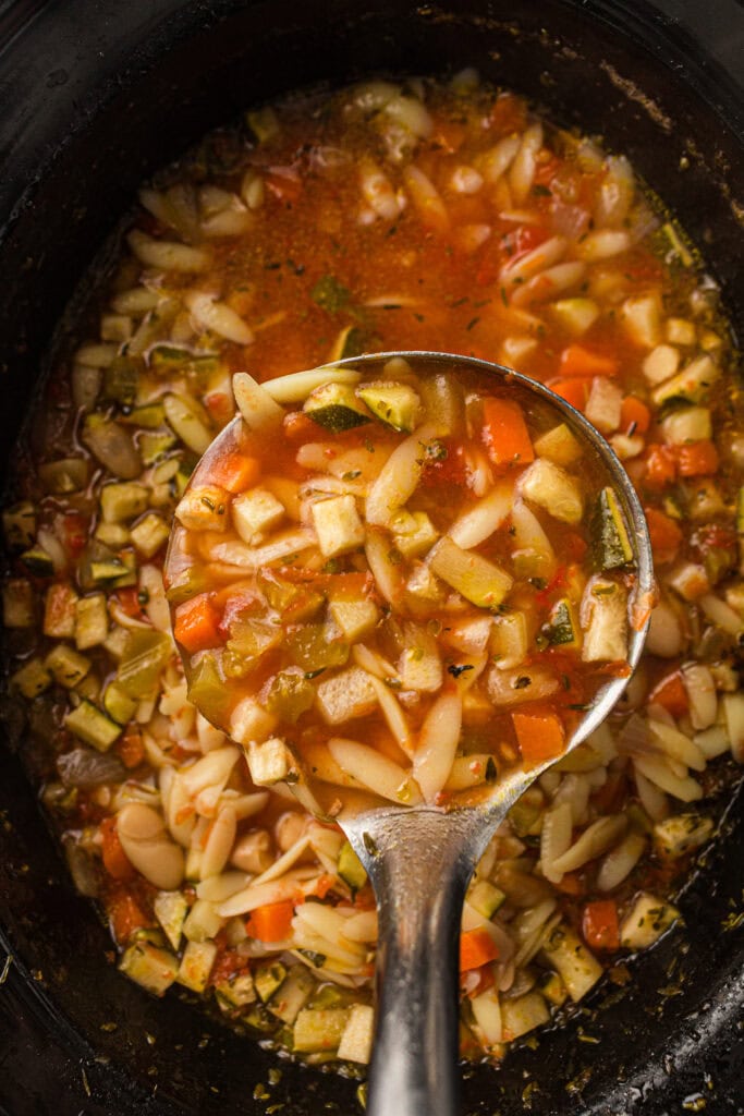 Slow Cooker Minestrone Process Photo