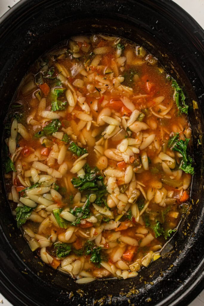 Slow Cooker Minestrone Process Photo