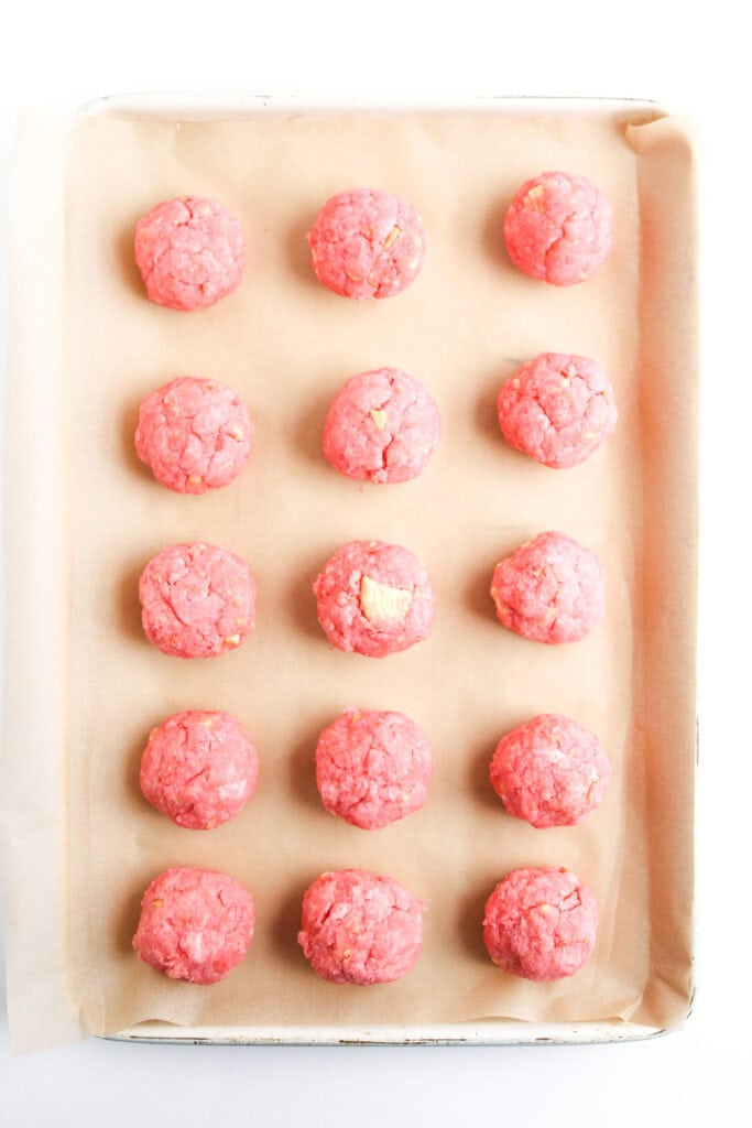 Strawberry Shortcake Balls Process Photo