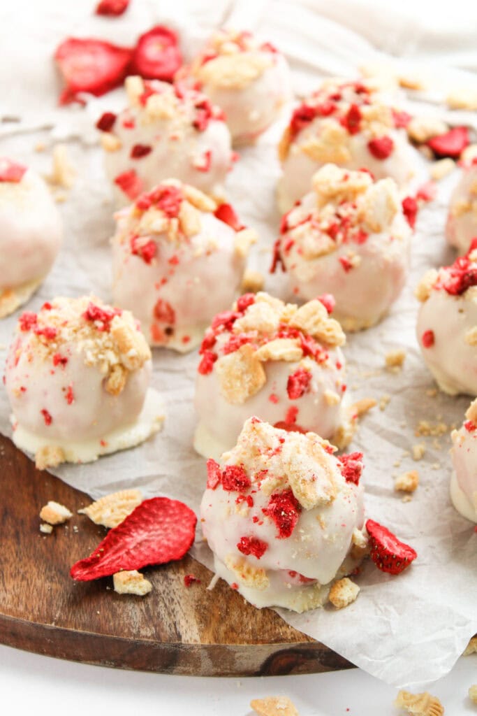 Strawberry Shortcake Balls Process Photo