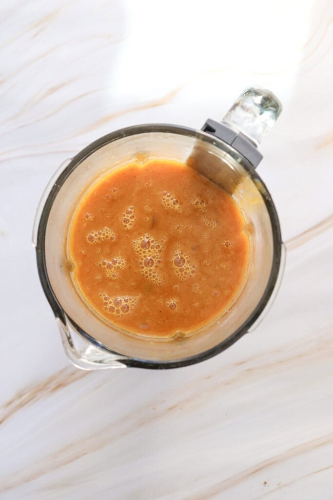 Creamy Pumpkin Soup Process Photo