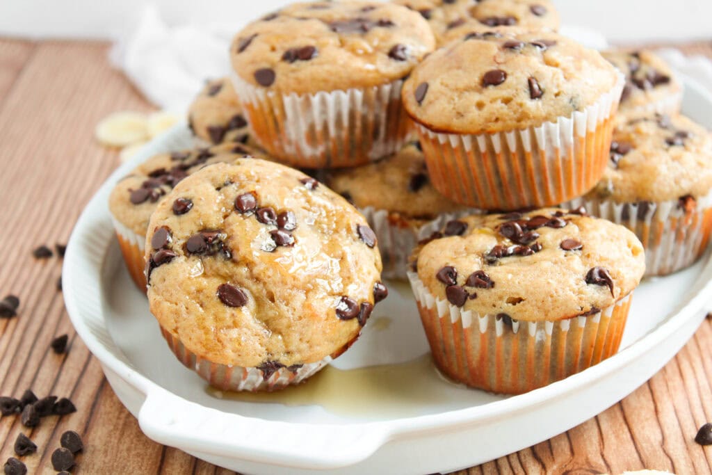 Chocolate Chip & Banana Pancake Muffins
