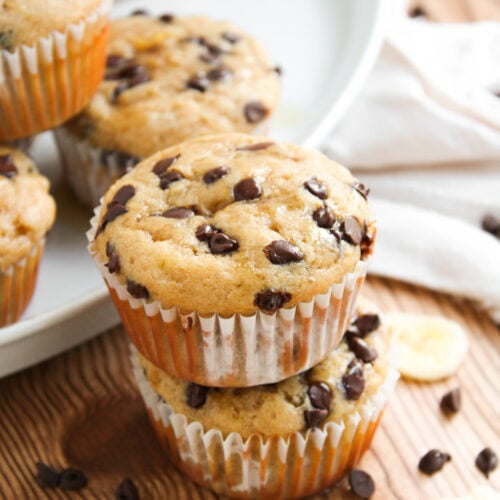 Chocolate Chip & Banana Pancake Muffins