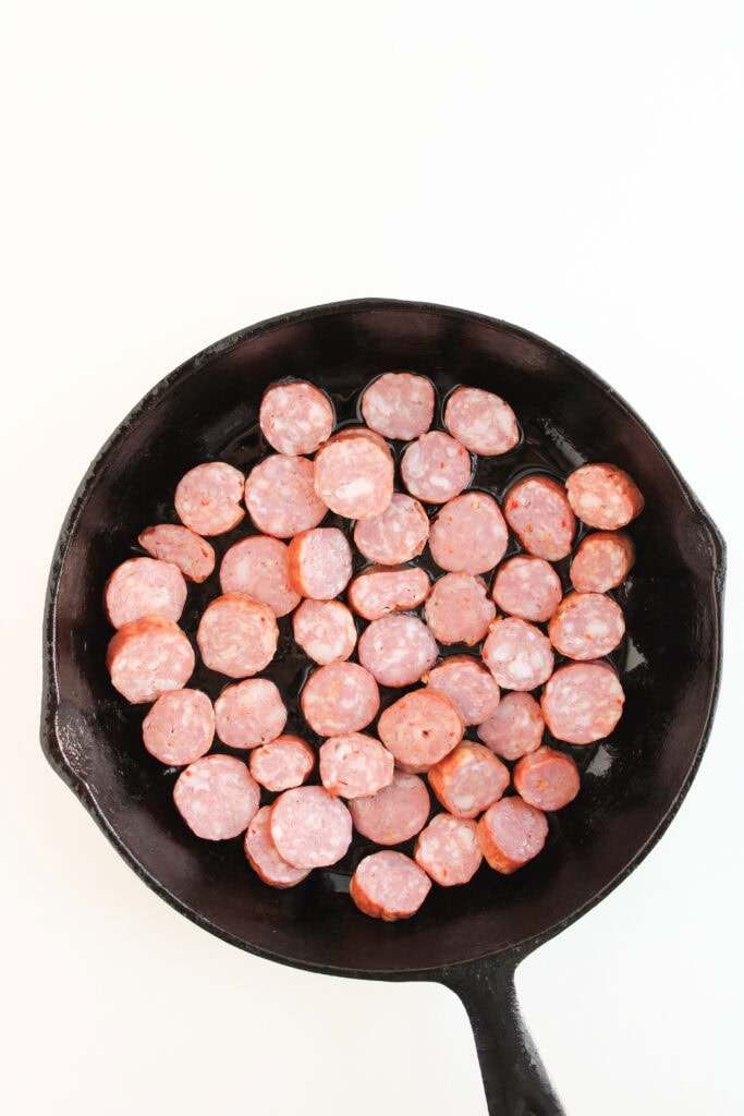Sausage, Cabbage, and Potato Skillet process Photo