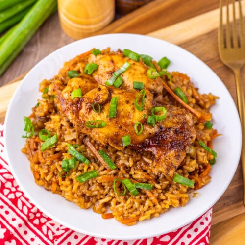 One Pan Japanese BBQ Chicken And Rice