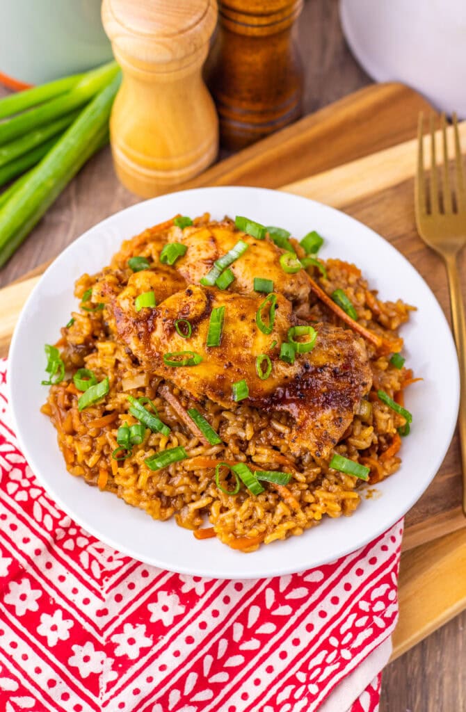 One Pan Japanese BBQ Chicken And Rice