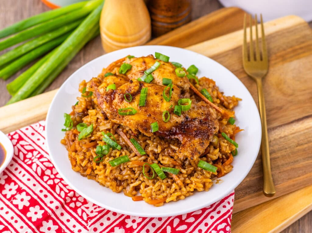 One Pan Japanese BBQ Chicken And Rice