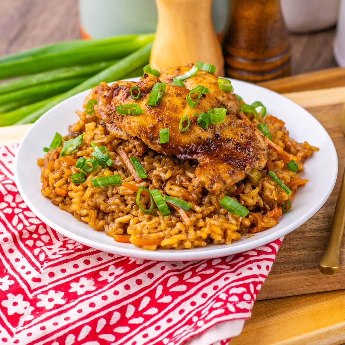 One Pan Japanese BBQ Chicken And Rice Featured Image copy