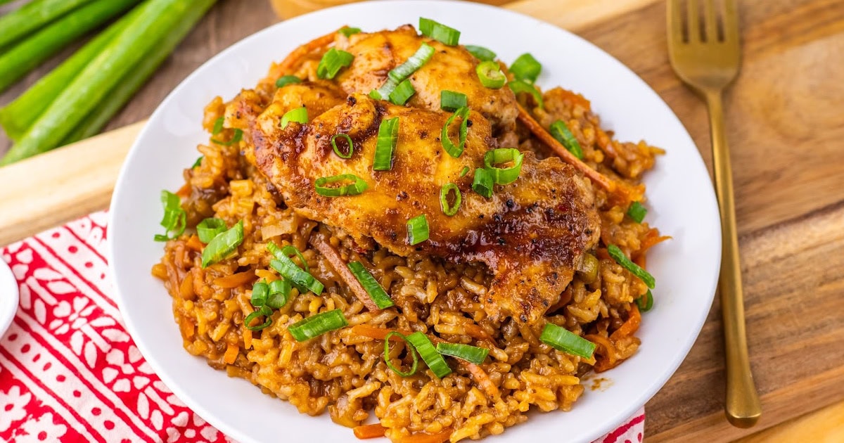 Bash Rice One Pan Japanese BBQ Chicken And Rice - Bite-Sized Bash