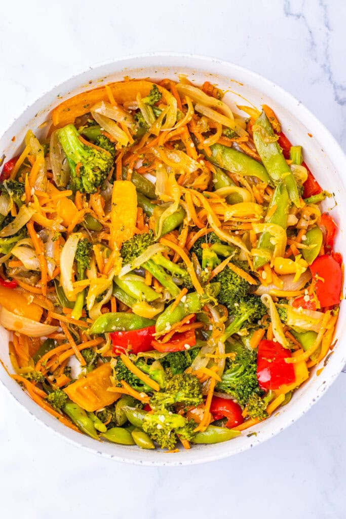 Potsticker Stir Fry Process Photo
