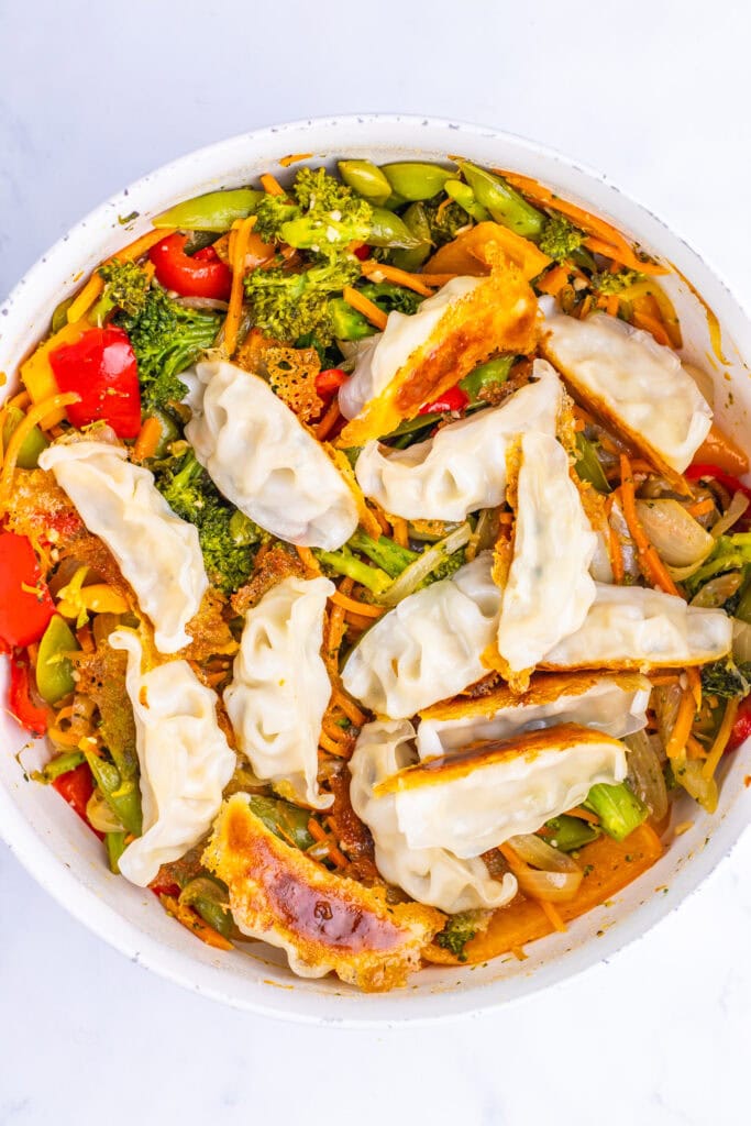 Potsticker Stir Fry Process Photo