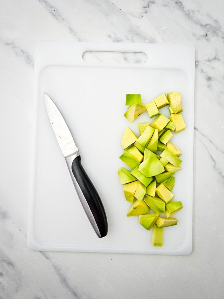 Avocado Pasta Salad Process Photo