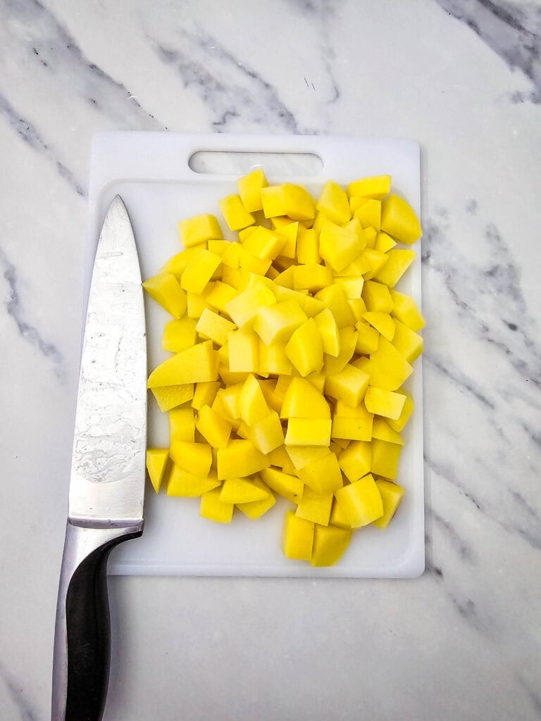 Deviled Egg Potato Salad Process Photo