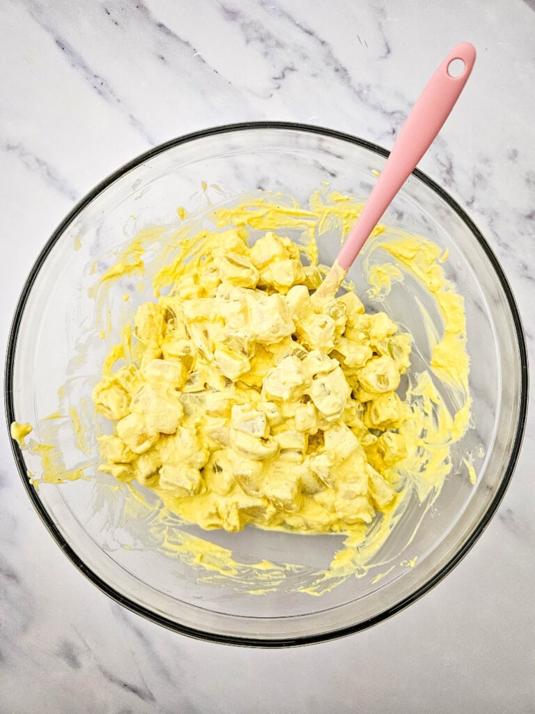 Deviled Egg Potato Salad Process Photo