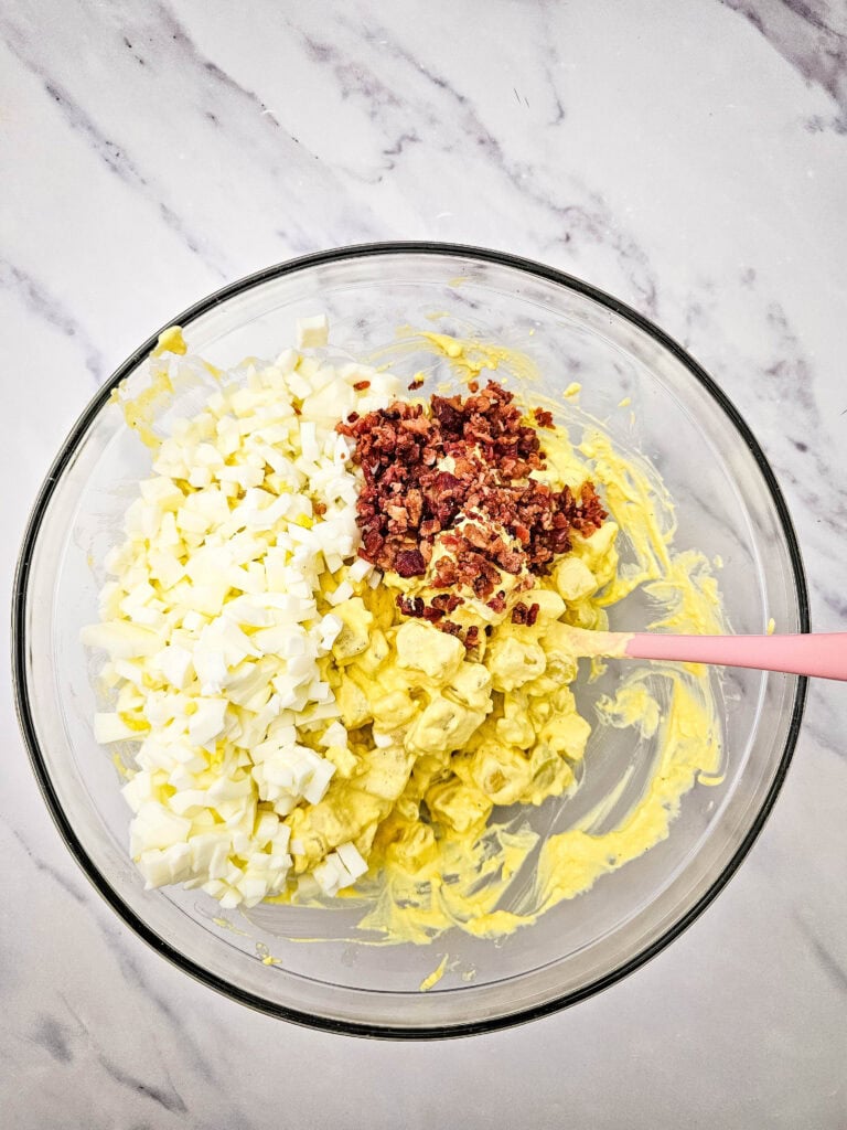 Deviled Egg Potato Salad Process Photo