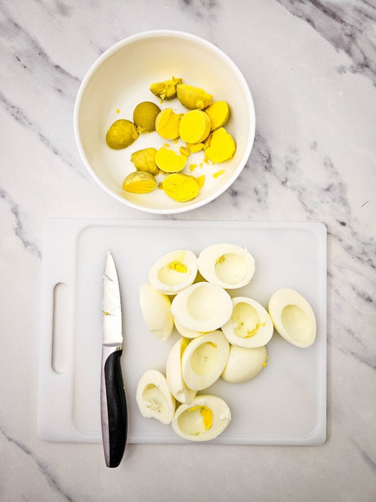 Deviled Egg Potato Salad Process Photo