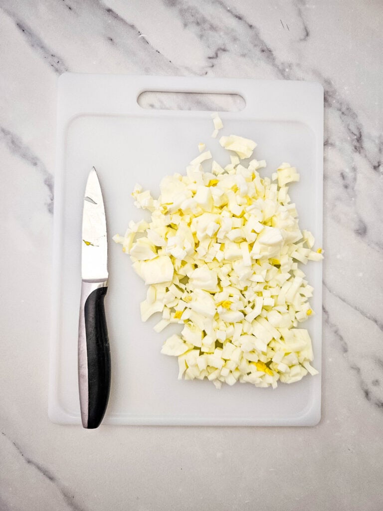 Deviled Egg Potato Salad Process Photo