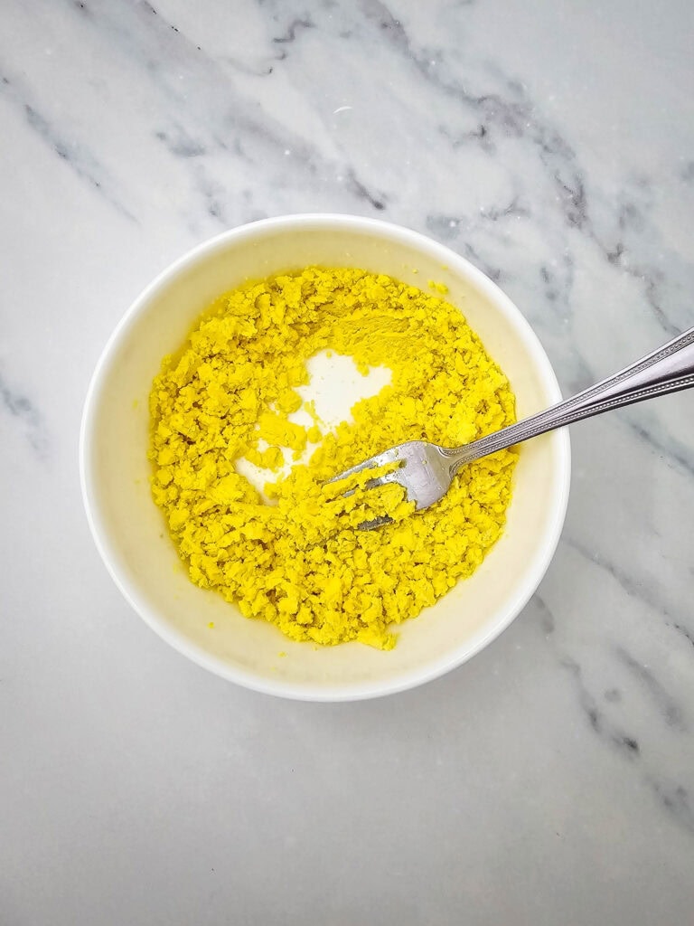 Deviled Egg Potato Salad Process Photo