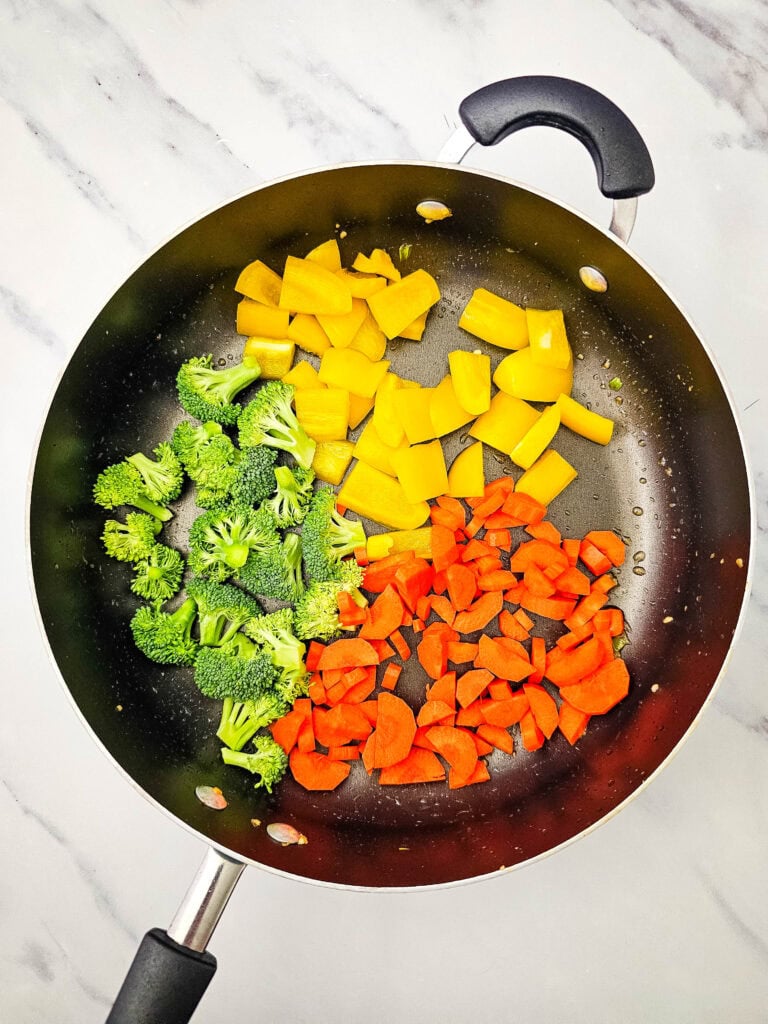 Teriyaki Chicken and Rice Bowl Process Photo